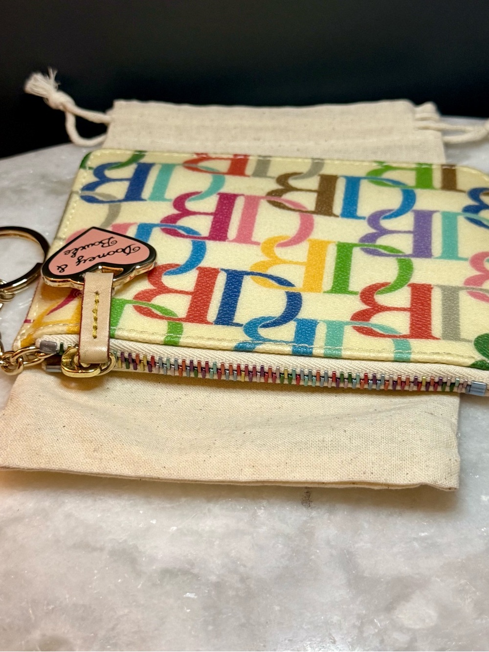 Vintage Dooney & Bourke Y2K
Rainbow Scribble Monogram
Wristlet Canvas Pouch - Picture 6 of 10